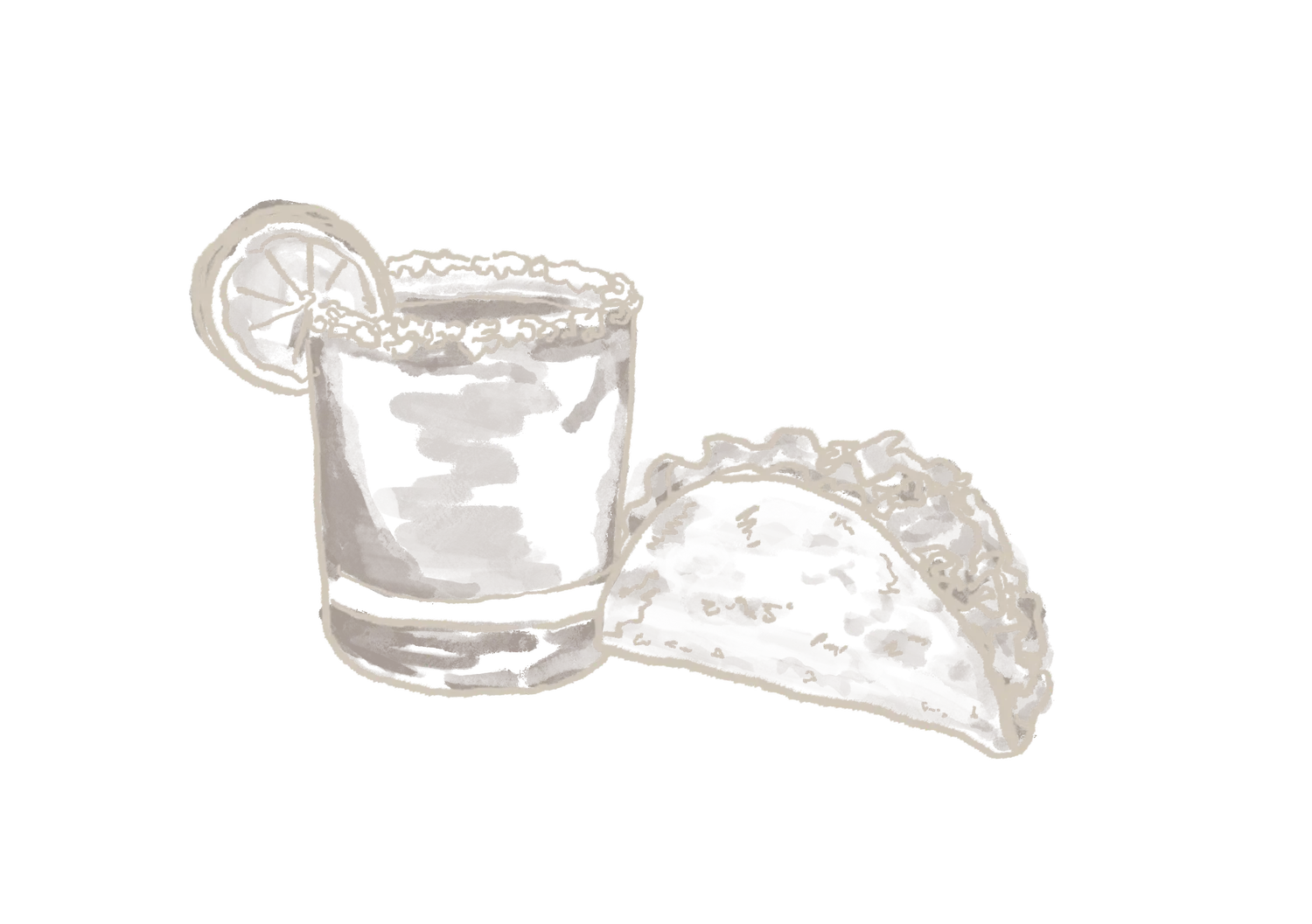 Whiskey and beef jerky